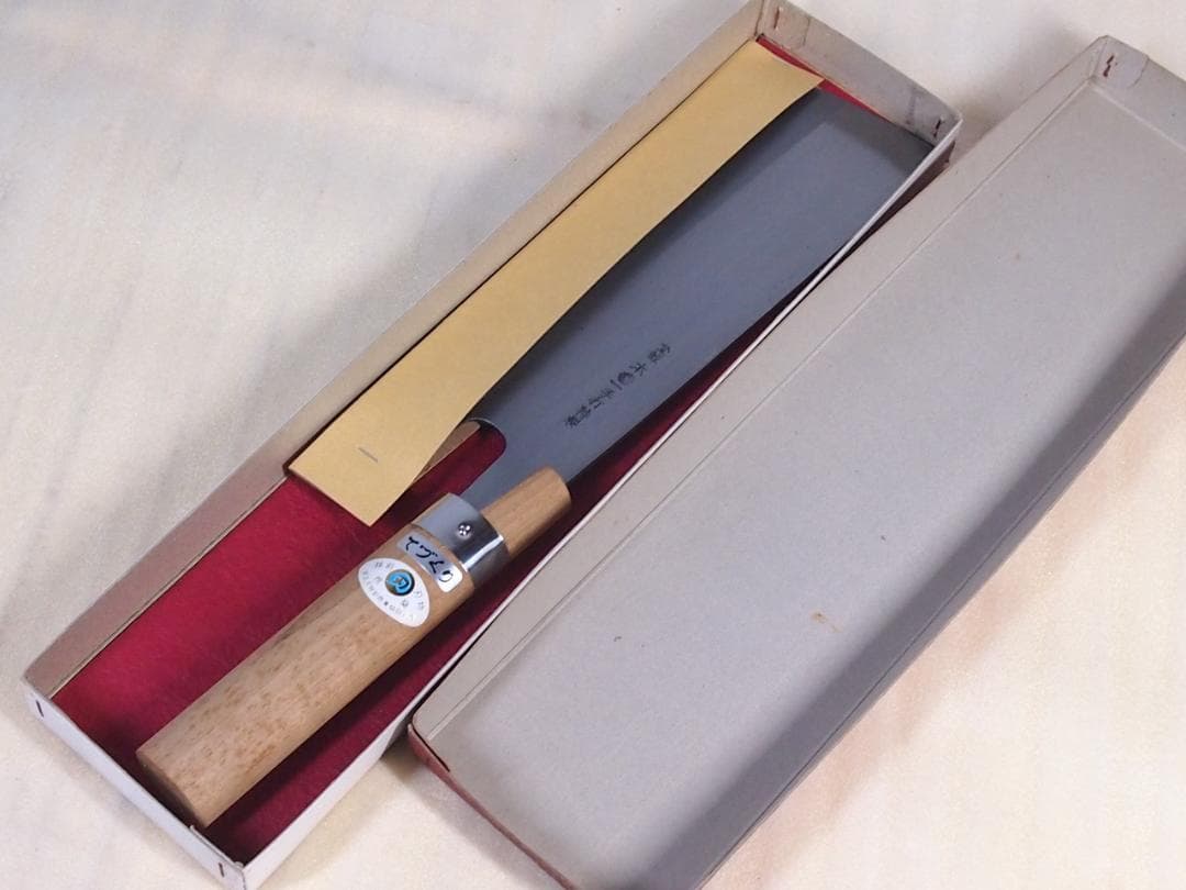 期間限定 【美品】越前刃物 スウェーデン鋼 麵切り包丁/そば切り包丁