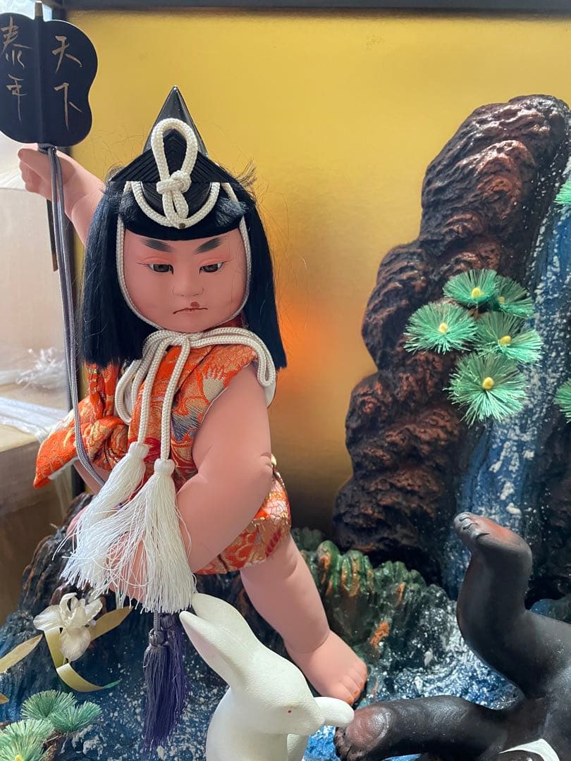 五月人形★金太郎？★ヴィンテージドール★端午の節句★35年前購入★送料込み 五月人形 金太郎 端午の節句 頭作家熊倉聖祥 京甫作 京都西陣の通販 by