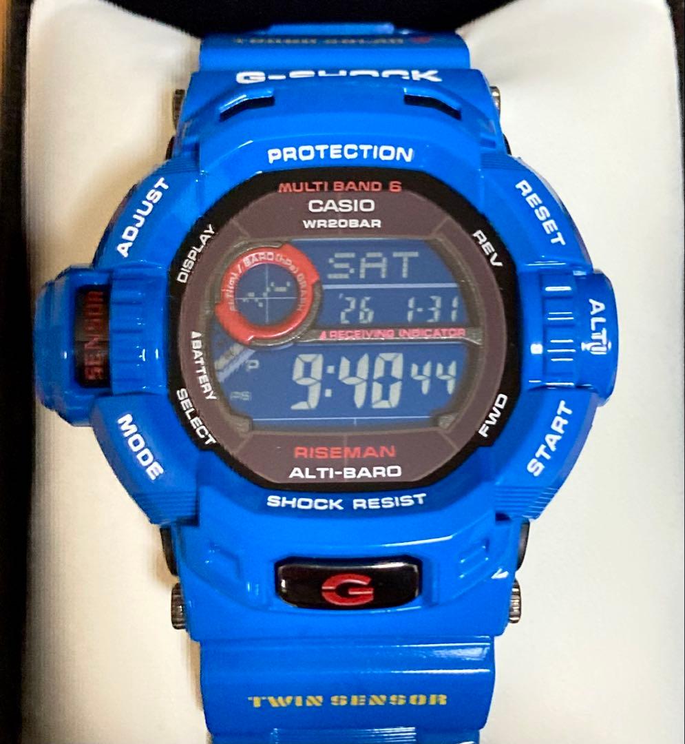 レア！希少色！美品！G-SHOCK ライズマンGW-9200BLJ-2JF 青 - メルカリ