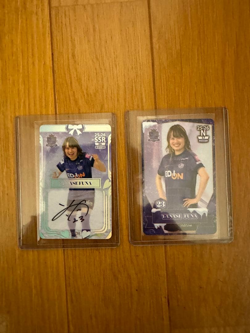 SSR 柳瀬楓菜 直筆サインカード オンサイト サンフレッチェ広島