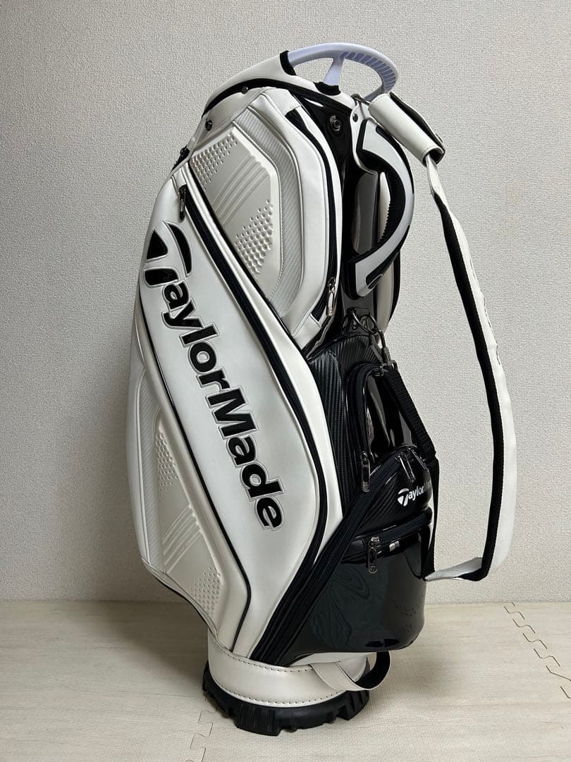 テーラーメイド　キャディバッグ　オーステック 9.5型　ホワイトブラック TaylorMade（テーラーメイド） キャディバッグ メンズ オーステック