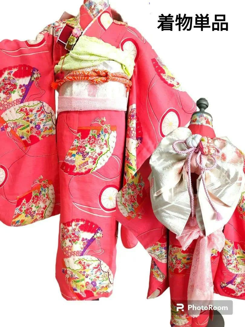 専用です☆アンティークピンク着物2点