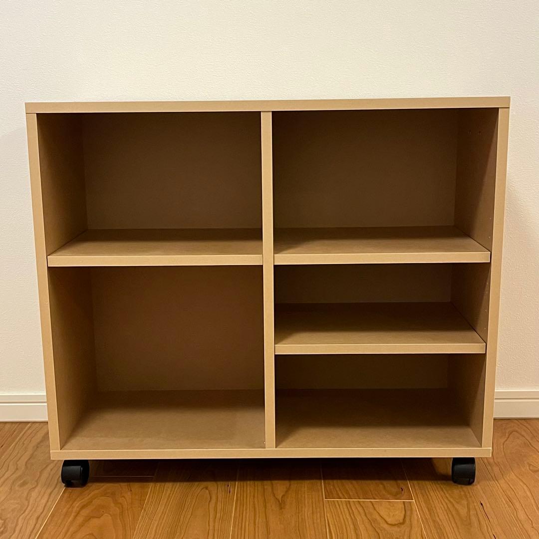 無印良品 パルプボードボックス・キャスター付・ベージュ① - メルカリ