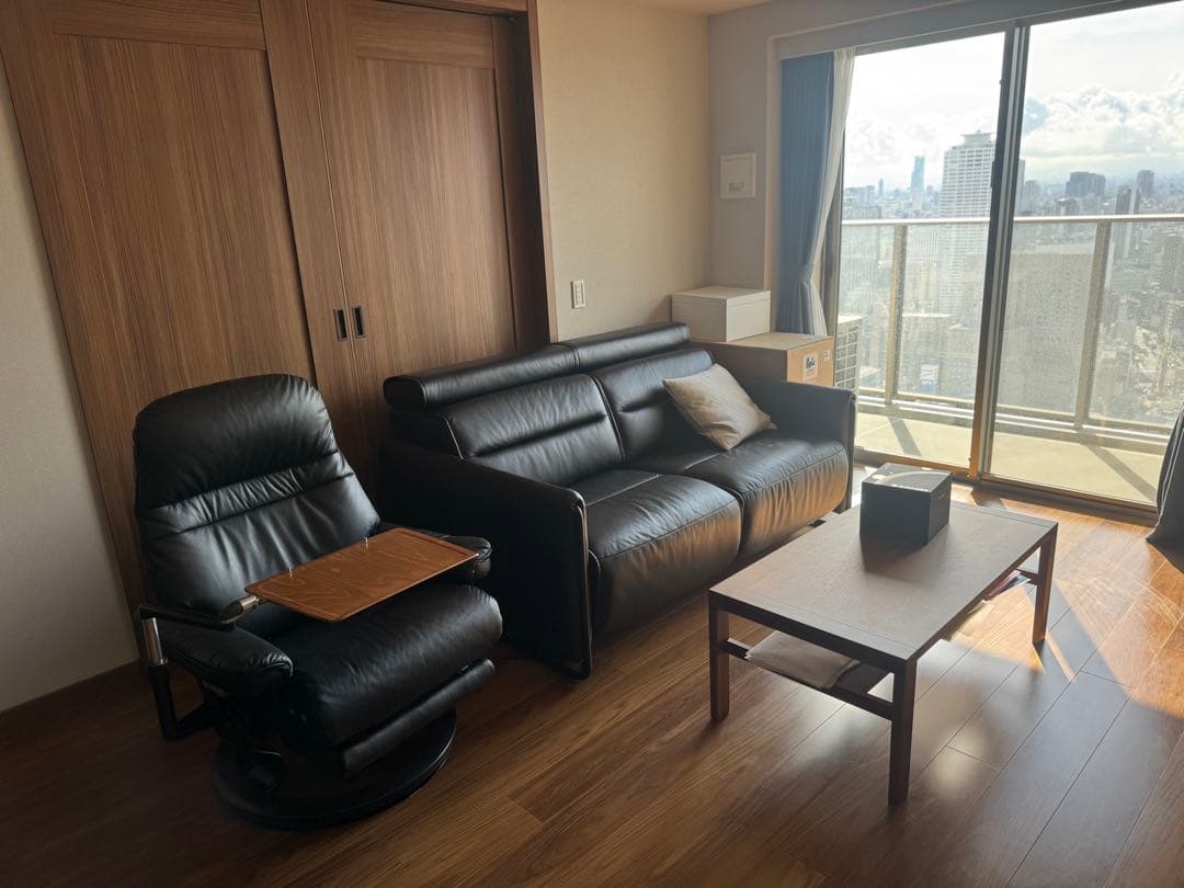 Stressless Emily ソファ ブラック Emily 3 Seat Sofa by Stressless