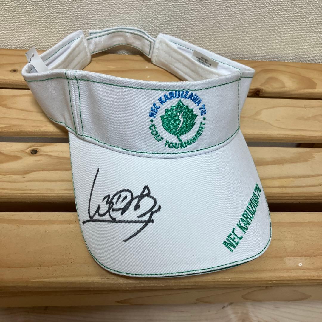 渋野日向子直筆サイン入り！NEC軽井沢72 バイザー 渋野日向子直筆サイン入り！NEC軽井沢72 バイザー - メルカリ