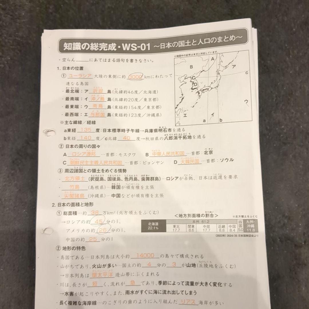 最新版 サピックス SAPIX 社会 知識の総完成 36回分 欠番なし - メルカリ