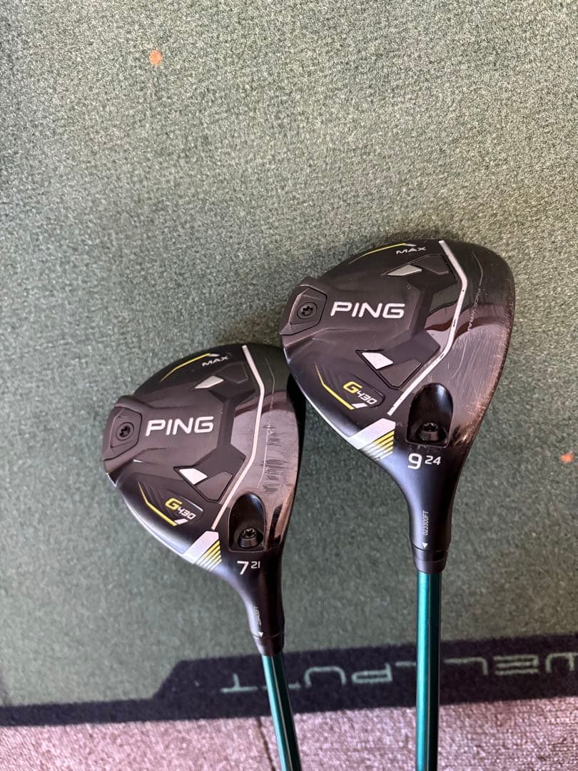即配可能　G430 maxフェアウェイウッド 7番9番NXグリーン 7Sセット 中古】G430 MAX フェアウェイウッド PING TOUR 2.0 CHROME 65 15 S CD