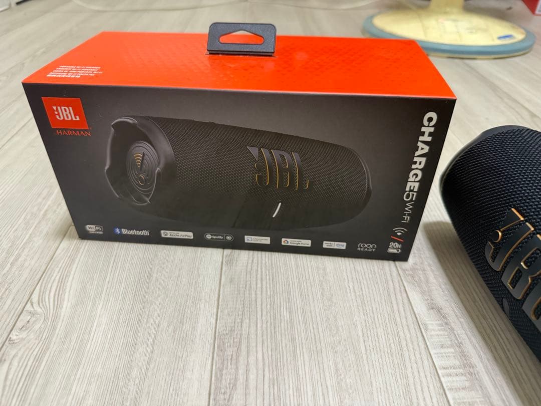 JBL Charge 5 WiFi ブラックワイヤレススピーカー JBL Charge 5 Wi-Fi | ポータブル Wi-Fi / Bluetooth スピーカー