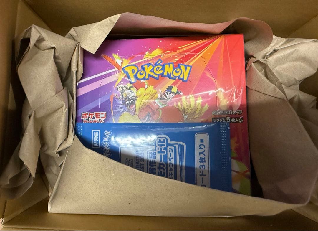 新品未開封】ポケモンカード熱風のアリーナ1BOXシュリンク プロモ付き