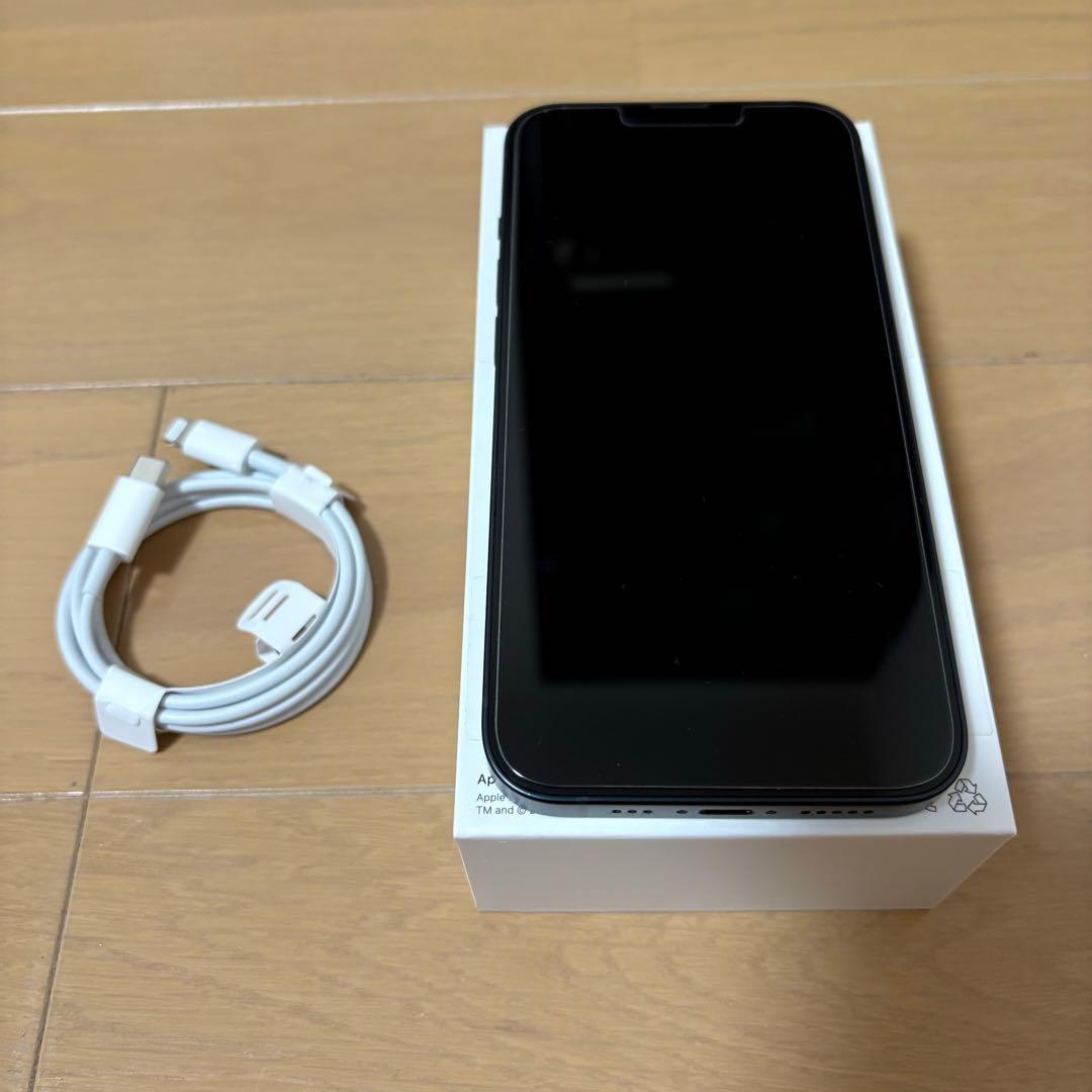 Apple iPhone 13 ミッドナイト 256GB 充電ケーブル付き - メルカリ