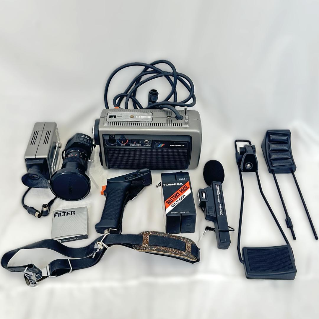 TOSHIBA カラーCCDビデオカメラ IK-1600 セット マイク 他 - メルカリ
