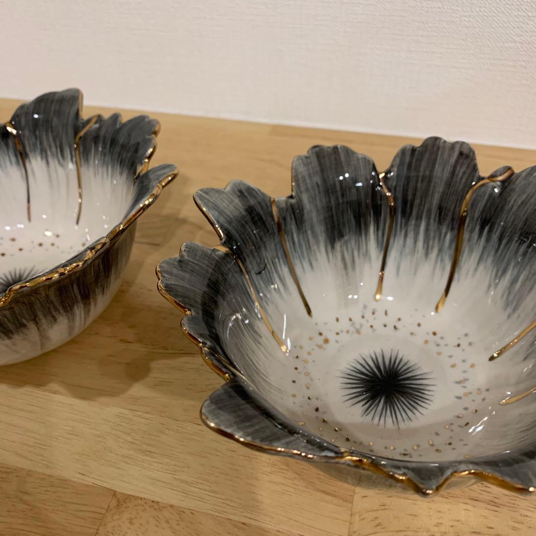 未使用 ANTHROPOLOGIE アンソロポロジー 花ボウル 小 2個 完売品