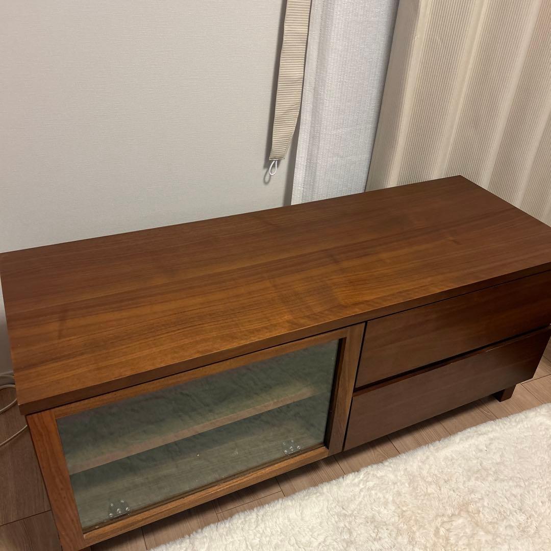 無印良品 テレビ台(AVラック)・幅110cm・ウォールナット材 - メルカリ