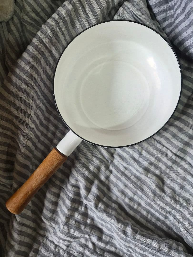 ダンスク DANSK 片手鍋 ホーロー鍋 ホワイト 18cm - メルカリ