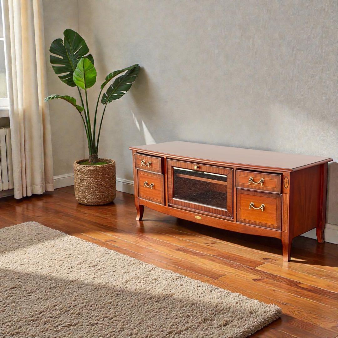 美品】東海家具 ベネチア テレビボード マホガニー 新品約13万円 北欧