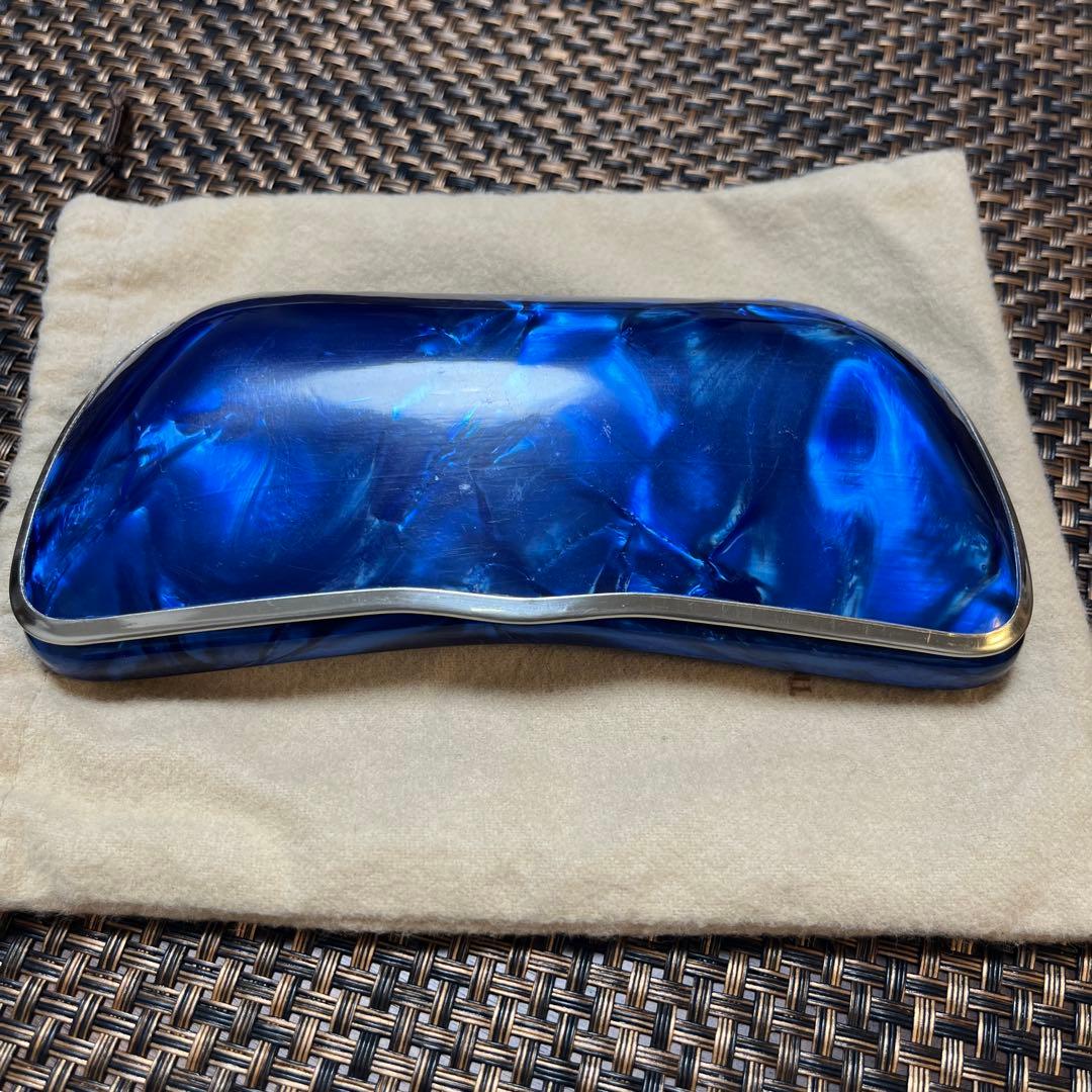 Reinhold Kuhn ラインホルト キューン セルロイド メガネケース 青