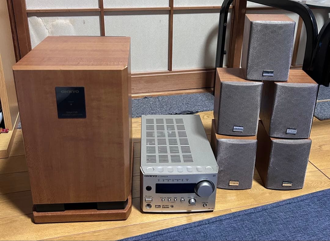 ONKYO サラウンドAVセット　PR-155 SWA-155 D-L1X ５台 ONKYO - ONKYO PR-155 SWA-155の通販 by yymmdd's shop｜オンキョー