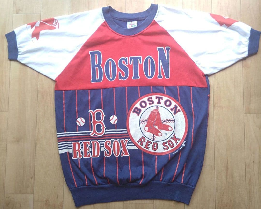 ⭕️BOSTON RED SOX 90sリンガーＴシャツ MLB レッドソックス red-sox-fanatics-mlb-2026-