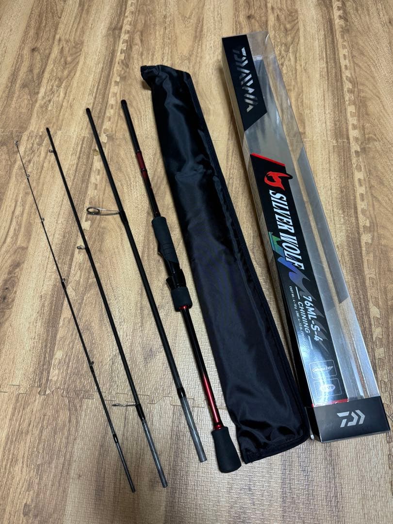 【美品】ダイワ シルバー ウルフ 76ML-S-4 (4ピース) DAIWA（ダイワ） シルバー ウルフ 76ML-S-4 (4ピース) : 釣具の