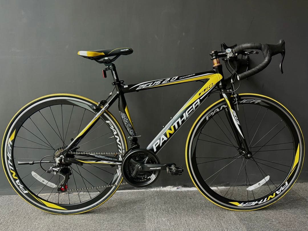 美品】PANTHER ZEUS 2.0 ロードバイク シマノ21段変速付き - メルカリ