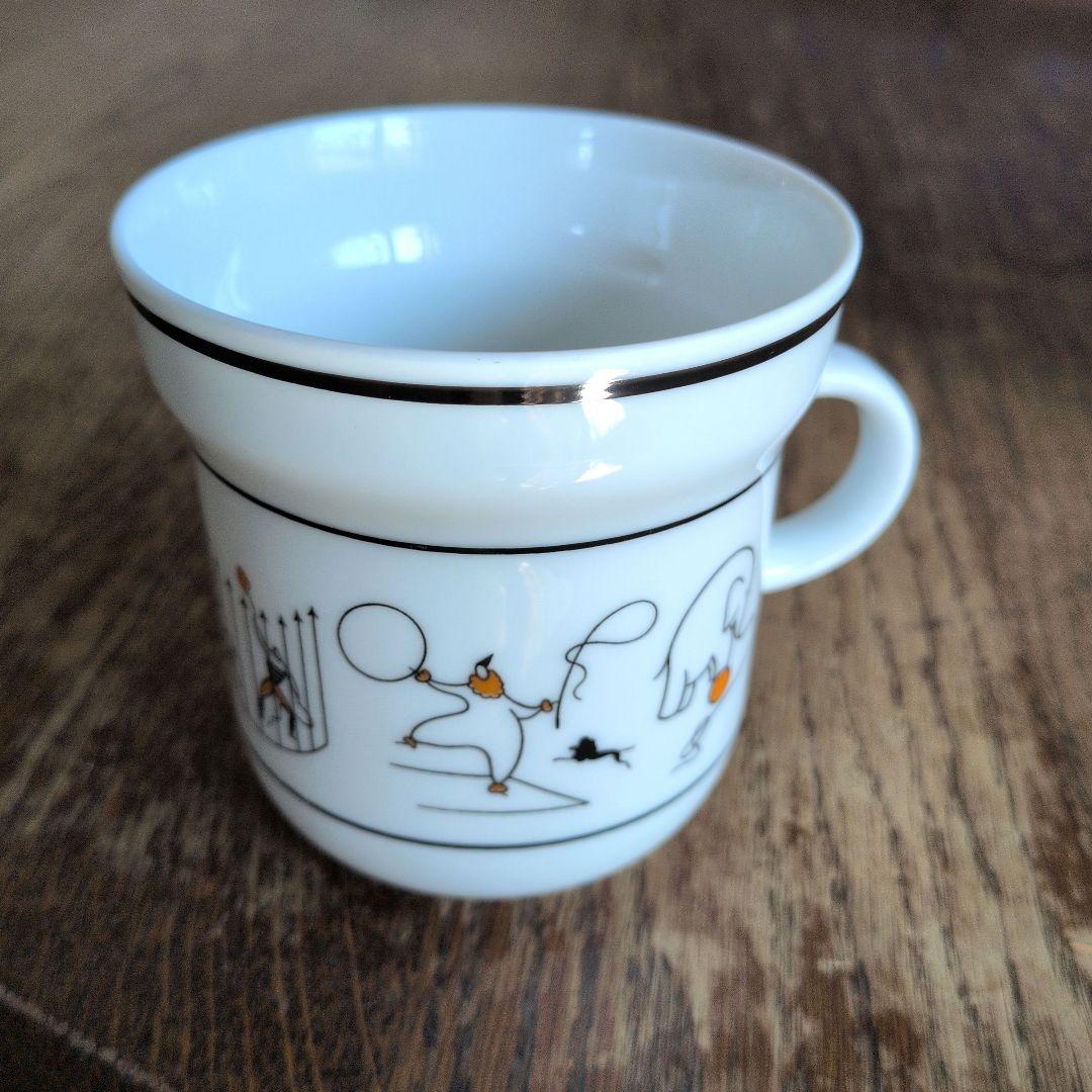 廃盤 リチャードジノリ ジオポンティ マグカップ サーカス ブラック