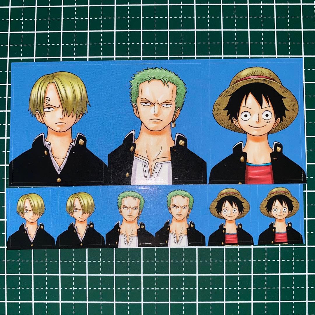 最強ジャンプ 3月号 付録 証明写真シール ステッカー ワンピース