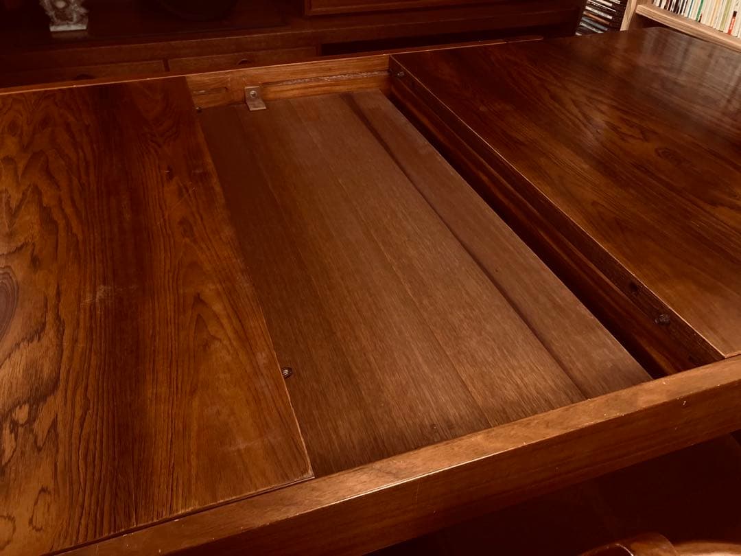 希少】天童木工 ブラジリアンローズウッド エクステンションテーブル 5