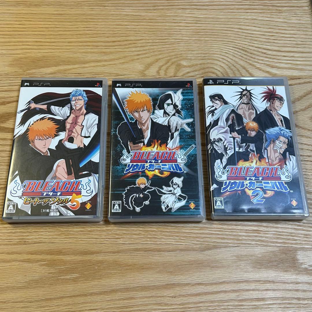 BLEACH PSPソフト3点セット - メルカリ
