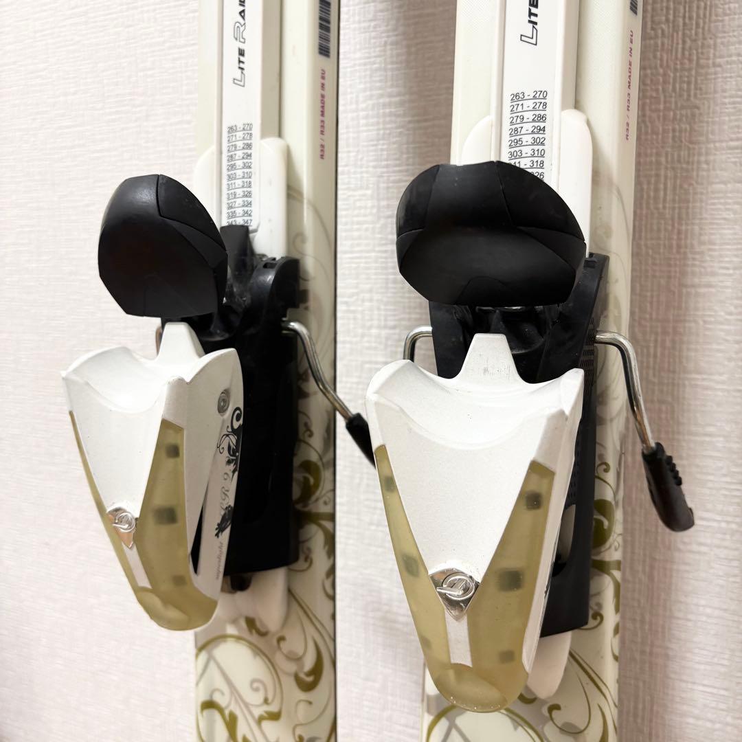 レディース　KASTLE 24〜24.5cm スキーセット　ストック付