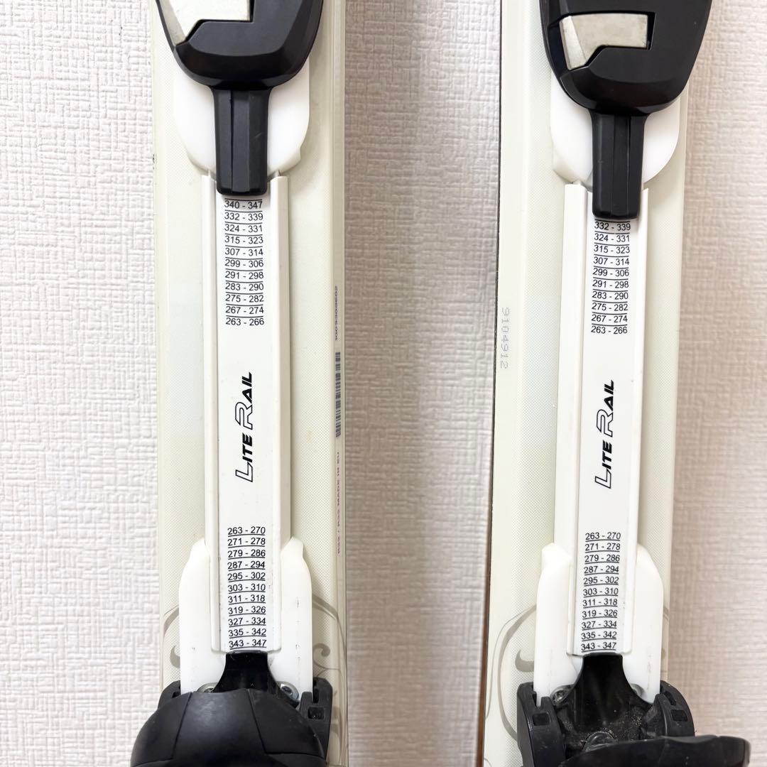 レディース　KASTLE 24〜24.5cm スキーセット　ストック付