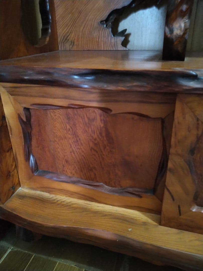 屋久杉 飾り棚 天然木漆塗り オマケあり - メルカリ