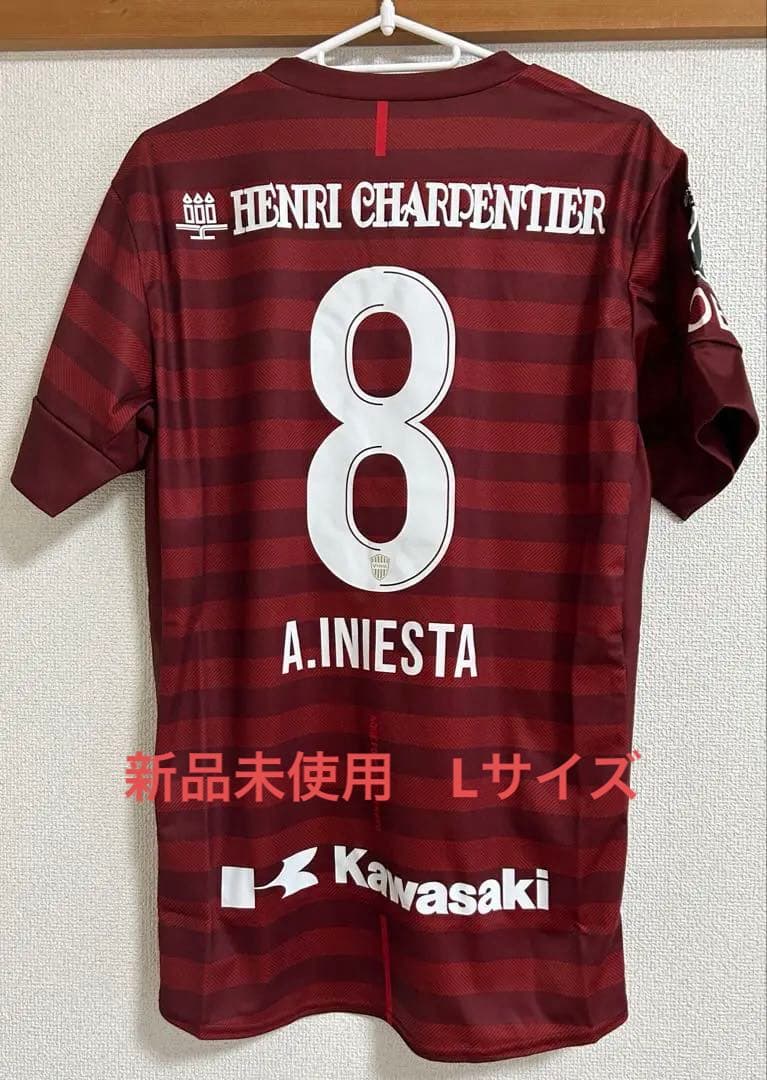 ヴィッセル神戸　イニエスタ選手　新品未使用ユニフォーム　Lサイズ ヴィッセル神戸 アンドレス・イニエスタ 25周年 記念ユニフォーム
