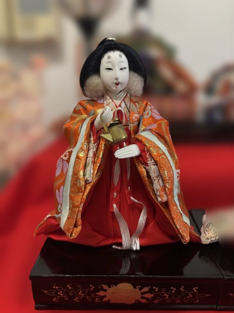 60年以上前のお雛様二段飾り - メルカリ