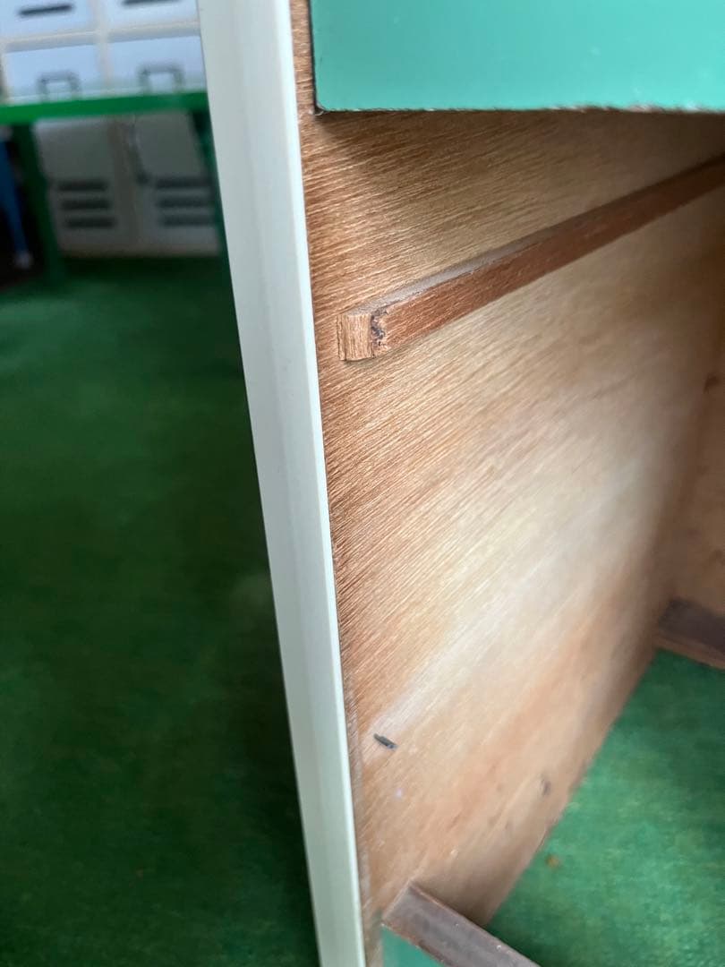 縦型 チェスト グリーン インテリア 引き出し 昭和レトロ 当時物