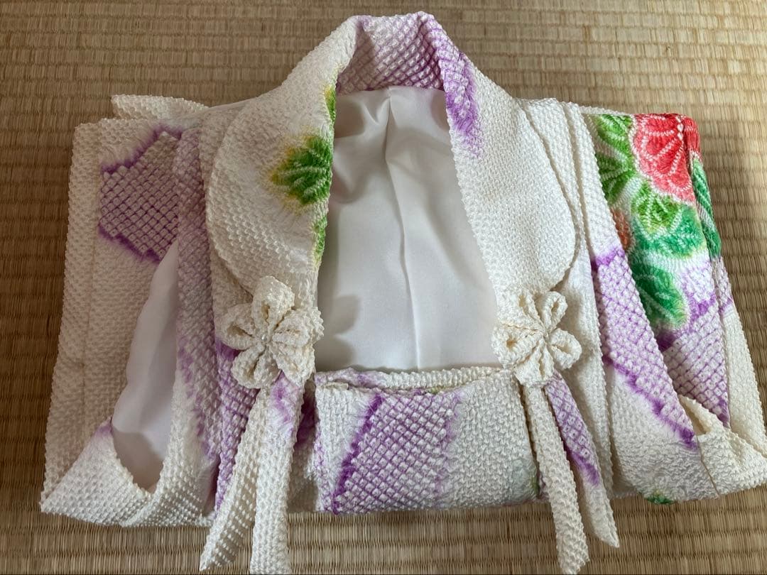 ご予約品 2点おまとめ 藤娘きぬたや 総絞り 七五三 被布 祝い着