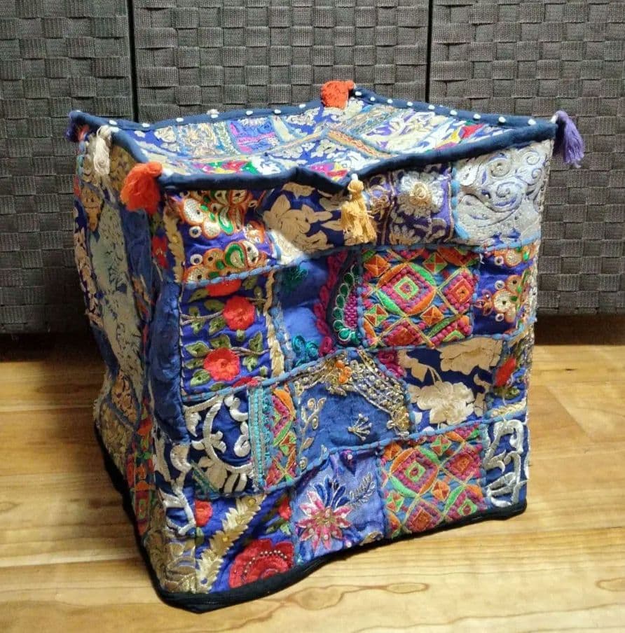 インド カンバディア パッチワーク ネイビー 【6-31】 Oranzovy オンラインショップ】インド カンバディア パッチワーク