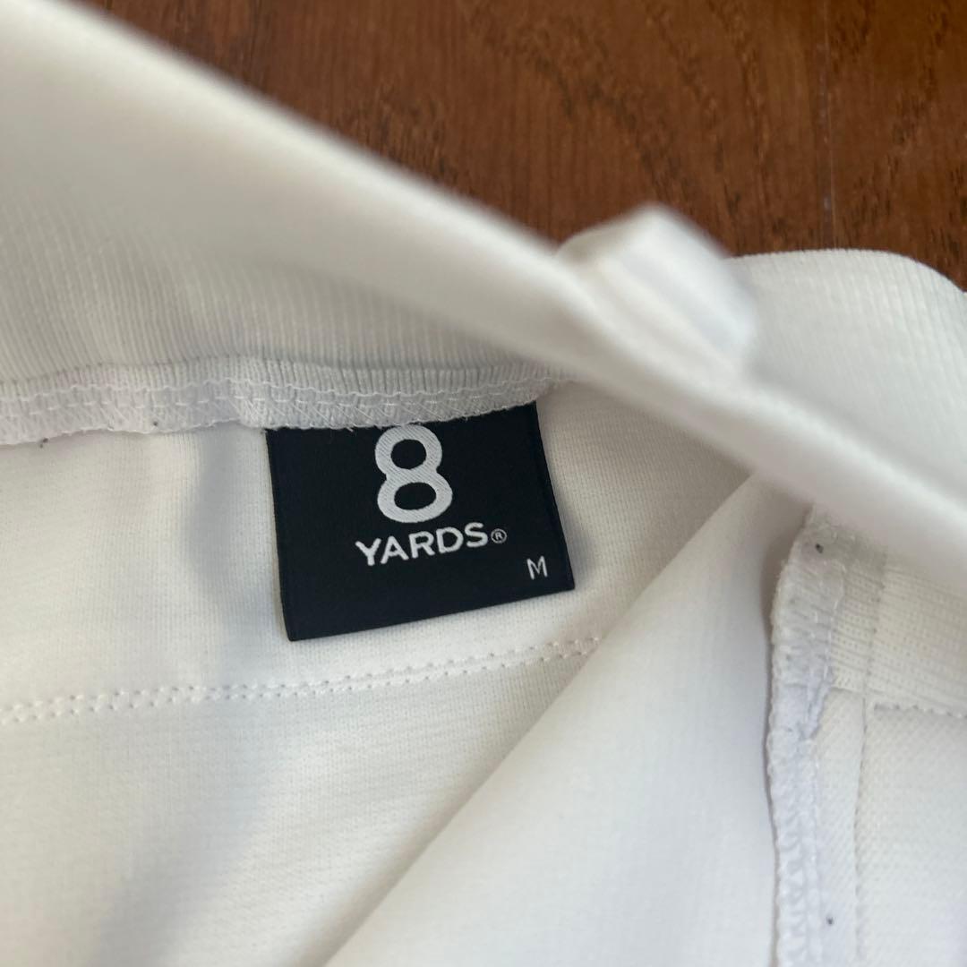 8YARDS メンズ ゴルフパンツ ホワイト ジョガーパンツ
