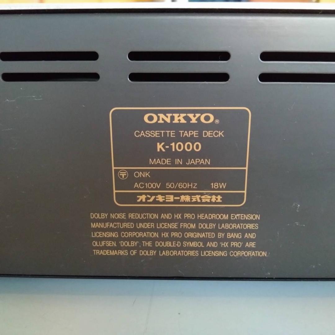 ONKYO オンキョー カセットテープデッキ K－1000 - メルカリ