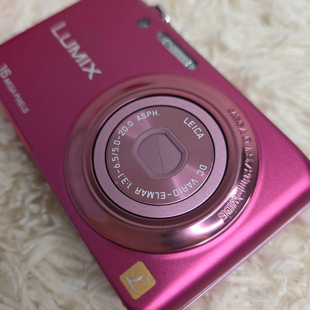 【美品】パナソニック　デジタルカメラ LUMIX DCM -FH7 ピンク