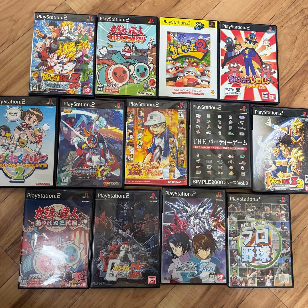 PS2ソフトまとめ売り ドラゴンボール サルゲッチュ 太鼓の達人 テニス