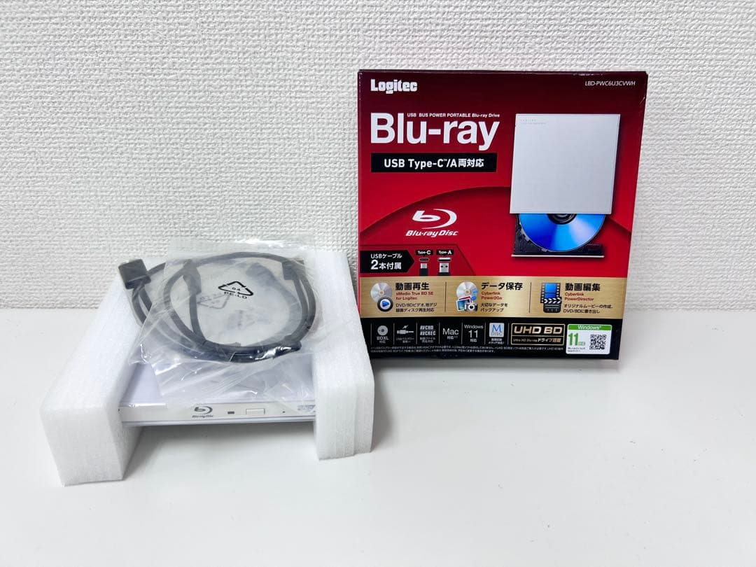 #DVD201ロジテック 外付けブルーレイドライブ LBD-PWC6U3CVWH Amazon.co.jp: ロジテック 外付け ブルーレイドライブ for Windows