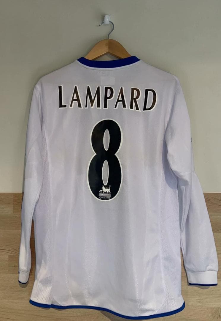 03/05 チェルシー アウェイ 白 長袖 8番 ランパード L - メルカリ