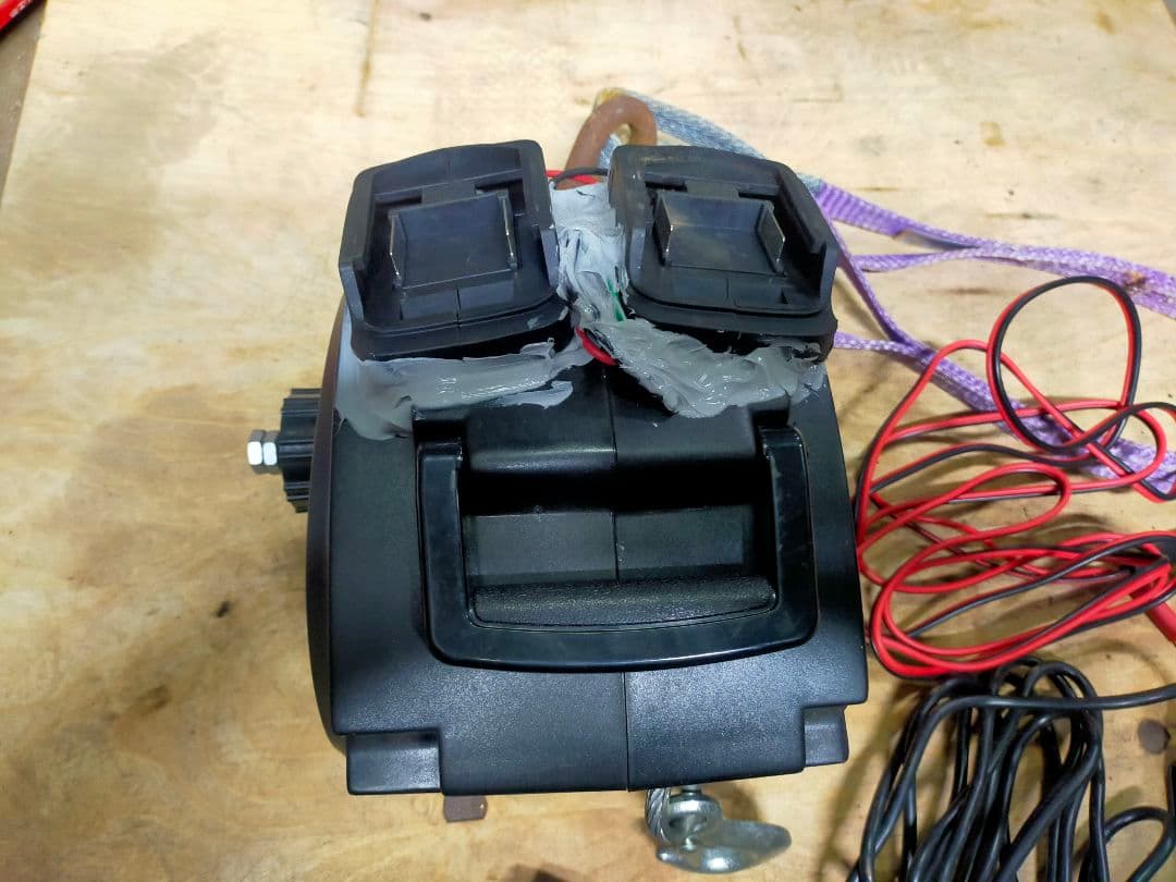 12v電動ウインチ ホイスト マキタ併用可能 ワイヤレス - メルカリ