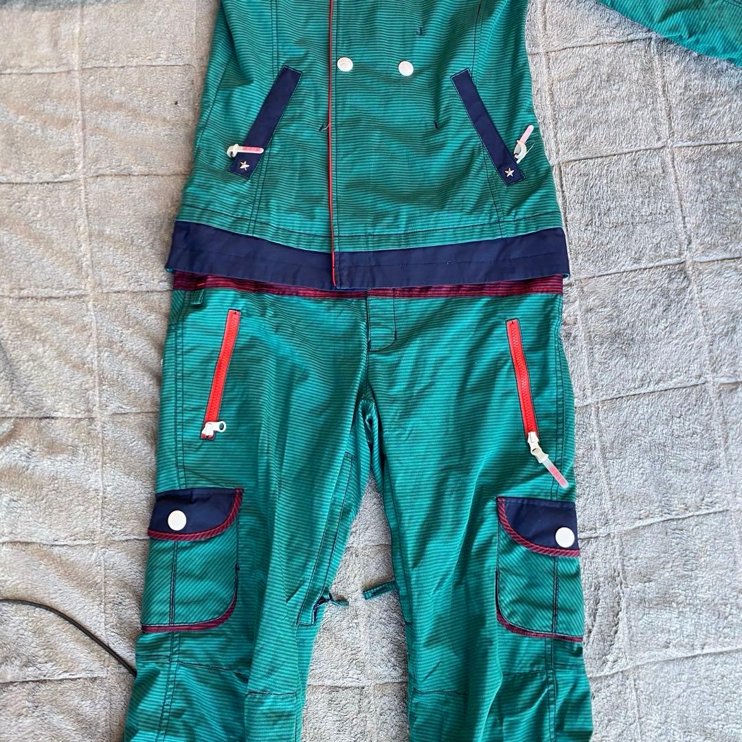 激カワ】X-niX スノボ スキー ウェア つなぎ ファー付き