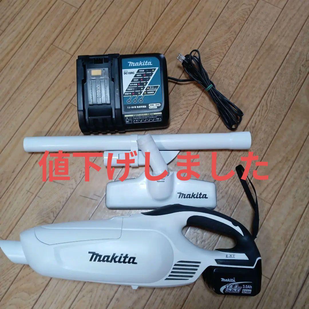 マキタ14.4V充電式クリーナ CL142 FD 純正バッテリー、純正充電器付