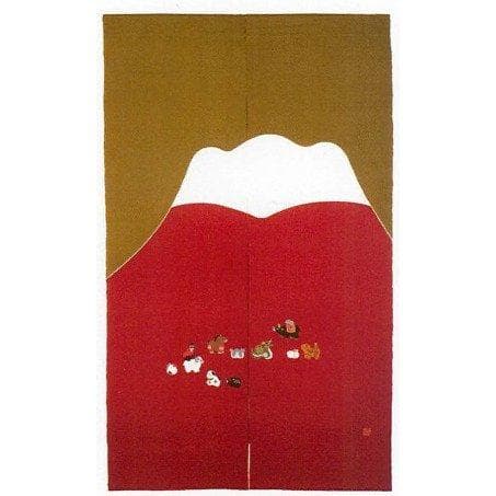 福猫　赤富士十二支　　職人が創る本物志向のれん麻100％の高級品です！ 福猫づくし: HANEDA Shopping | HANEDA Shopping 羽田空港公式ネット