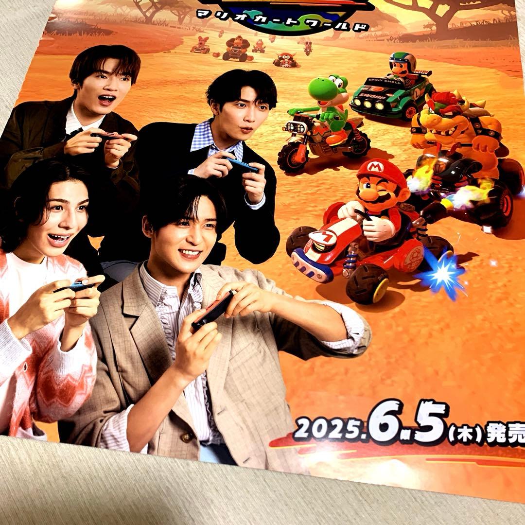 マリオカートワールド スノーマン snow man 販促用B2ポスター - メルカリ