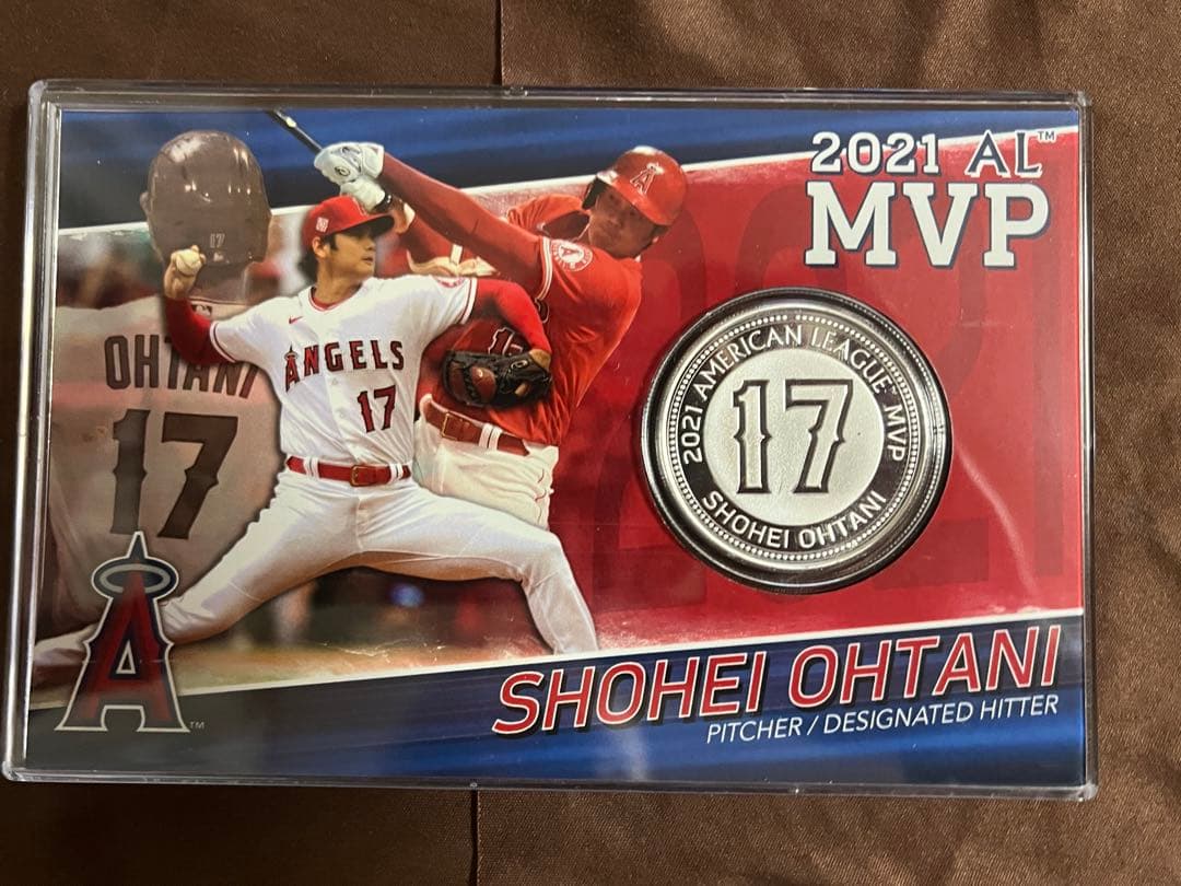 WBC大活躍 大谷翔平 2021 AL MVP獲得記念 シルバーコイン&カード