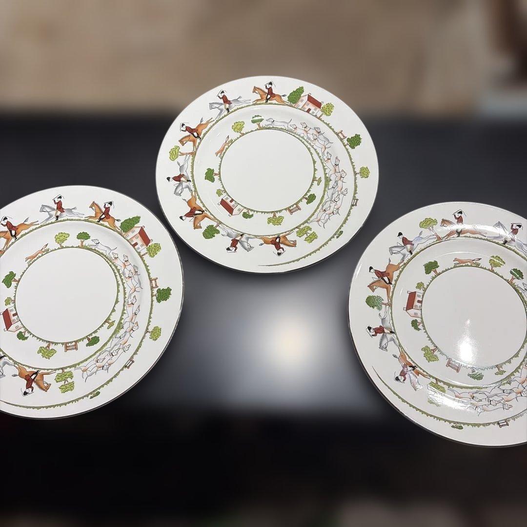 ウェッジウッド 皿 ハンティングシーン 3枚セット - メルカリ