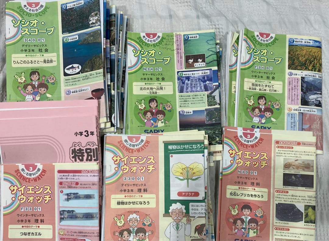 SAPIX 小 3 理科 社会 教材 - メルカリ